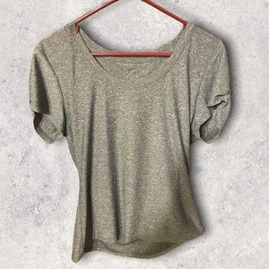 Athletic grey shirt cute